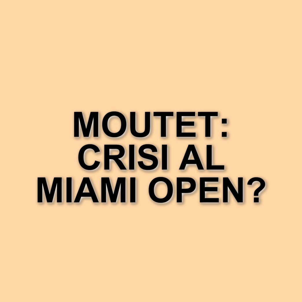 Scenata di Corentin Moutet al Miami Open: il tennista francese perde la testa e la partita