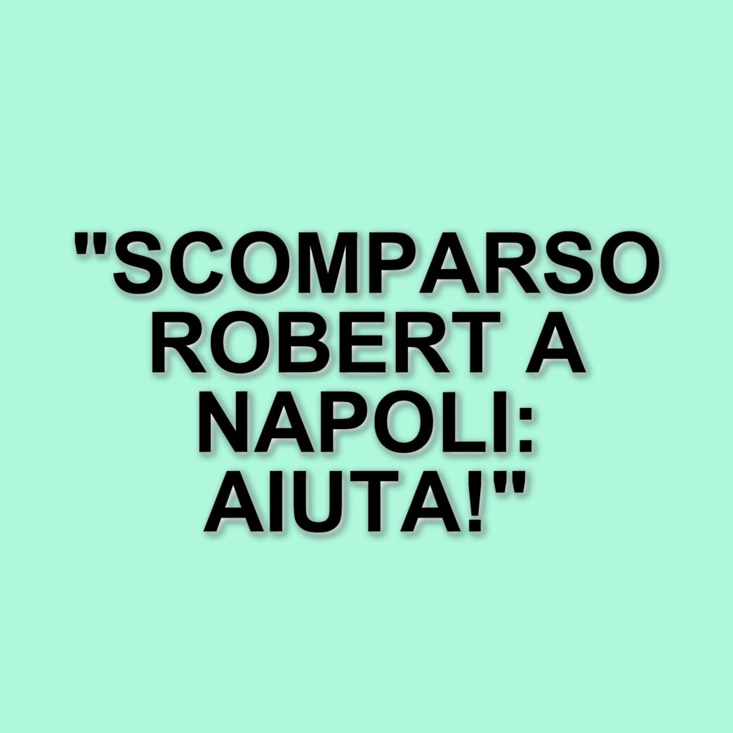 Scomparso a Napoli: appelli per trovare Robert Cadger, turista scozzese di 47 anni