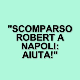 Scomparso a Napoli: appelli per trovare Robert Cadger, turista scozzese di 47 anni