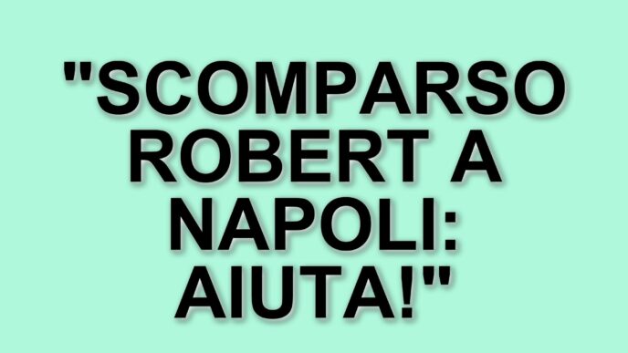 Scomparso a Napoli: appelli per trovare Robert Cadger, turista scozzese di 47 anni