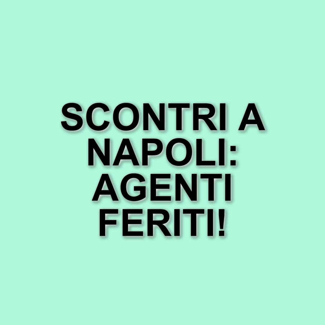 Scontri tra manifestanti e polizia a Napoli: due agenti feriti durante la protesta