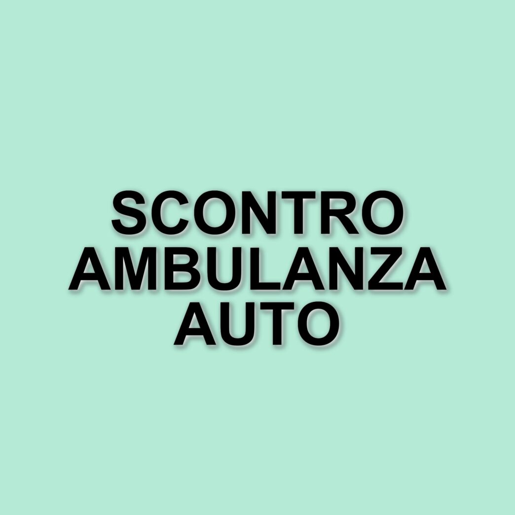 Scontro tra ambulanza e auto a Taranto: cinque feriti e intervento dei vigili del fuoco