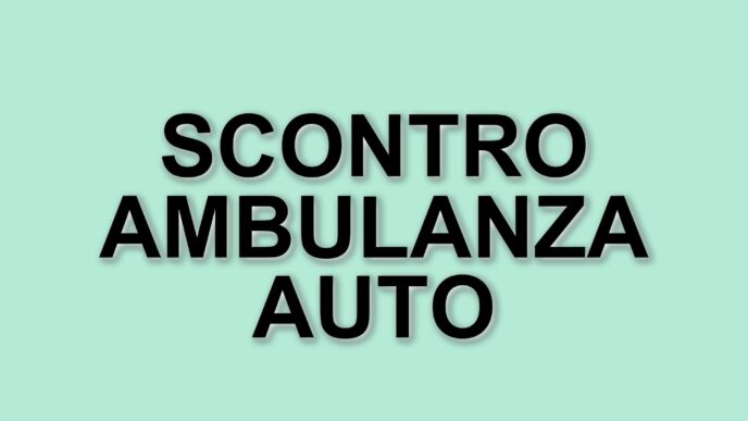 Scontro tra ambulanza e auto a Taranto: cinque feriti e intervento dei vigili del fuoco