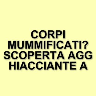 Scoperta macabra a Verona: corpi mummificati di una coppia trovati da tre giovani esploratori urbani