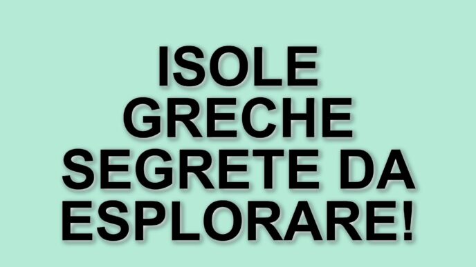 Scopri le isole greche meno conosciute: una guida per una vacanza lontana dal turismo di massa