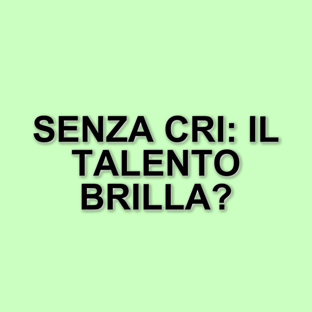 Senza Cri: la giovane cantante di Amici 24 tra sfide e trionfi