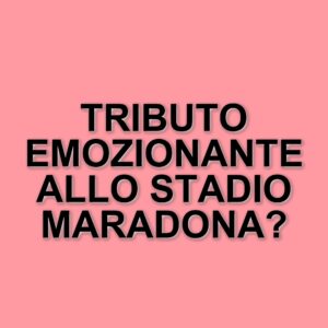 Serena Brancale canta “Anema e Core” al Maradona: l'emozione di un tributo a Napoli e a suo padre
