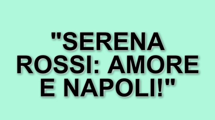Serena Rossi racconta il suo legame con Napoli e l'affetto del pubblico: l'esperienza al teatro di De Martino