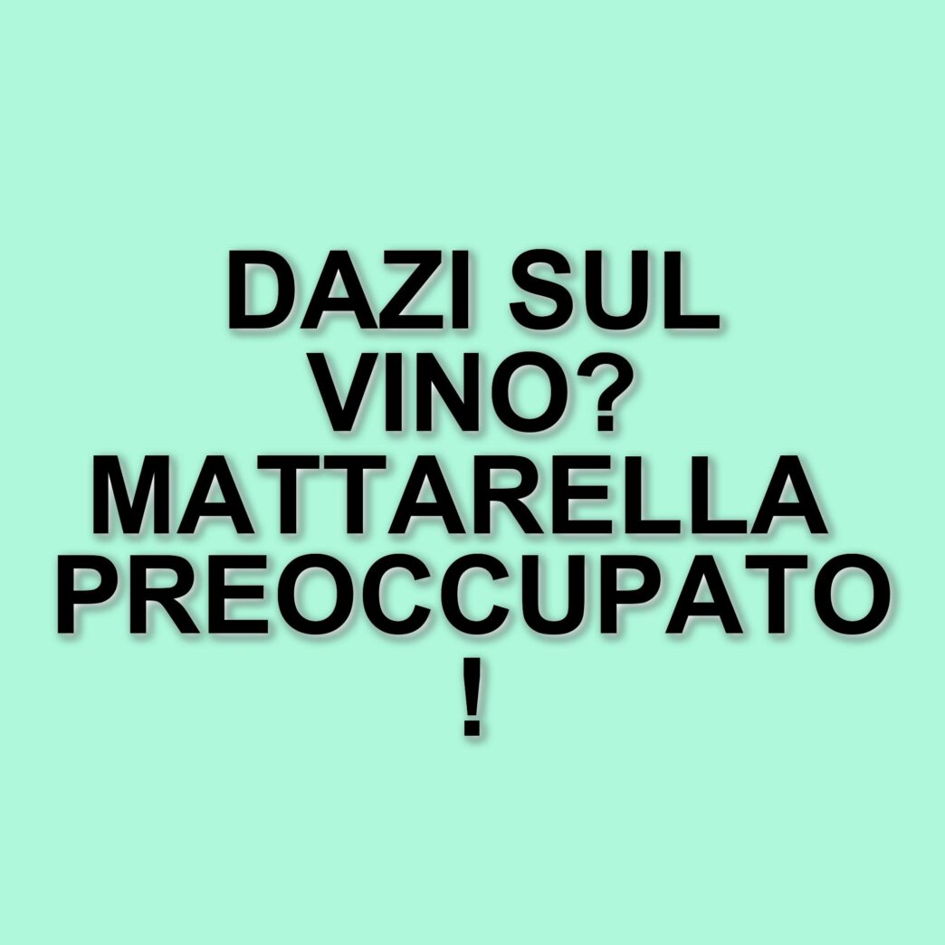 Sergio Mattarella esprime preoccupazione per i dazi sull'export italiano di vino e olio