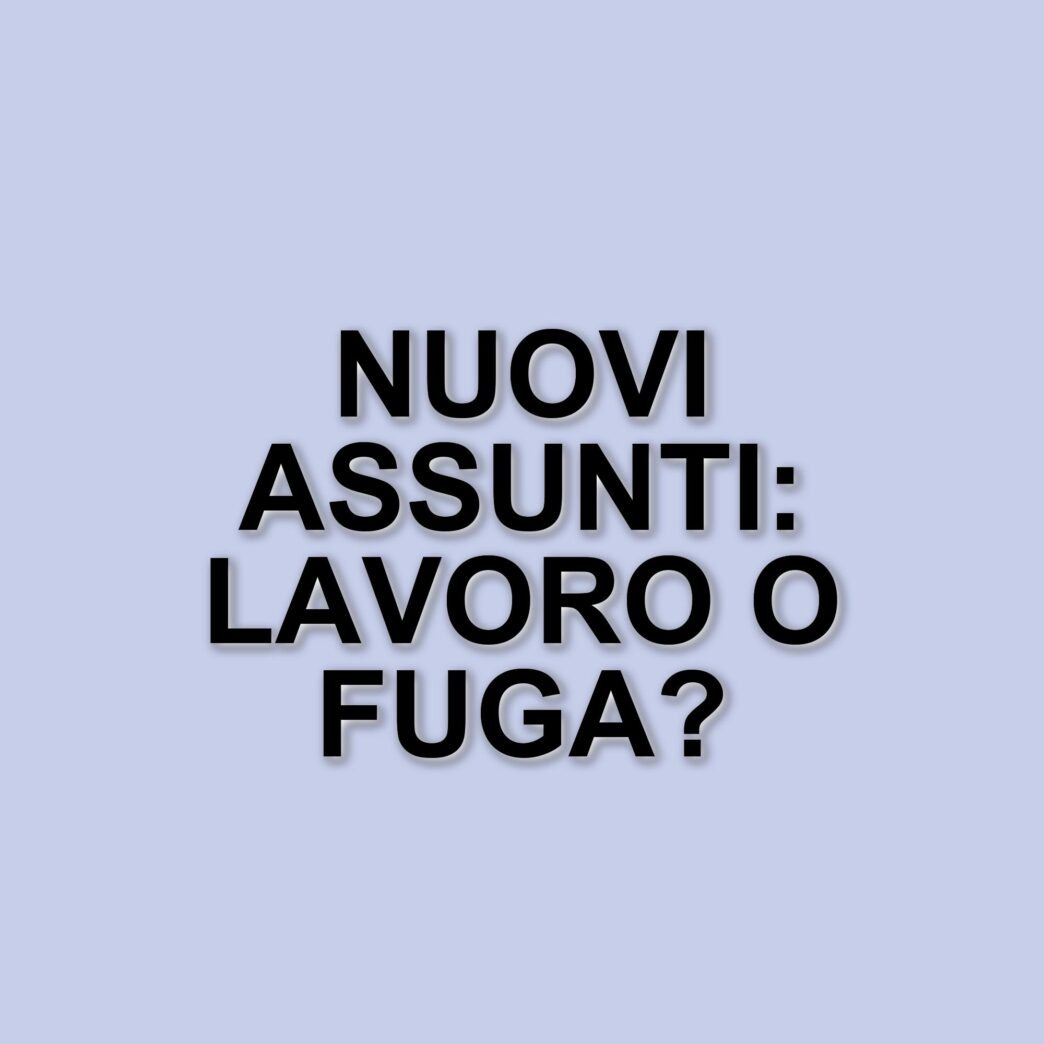 Sondaggio rivela che il 71% dei nuovi assunti in Italia pensa di lasciare il lavoro dopo un giorno