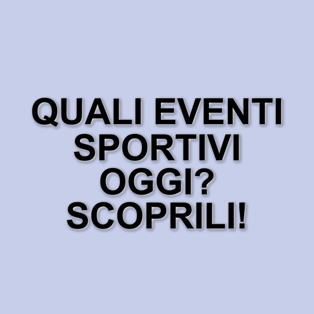 Sport in tv e streaming: gli eventi da non perdere oggi, 20 marzo 2025