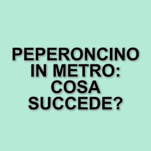 Spray al peperoncino in Metro A a Termini: intervento dei Carabinieri e ripercussioni sui passeggeri