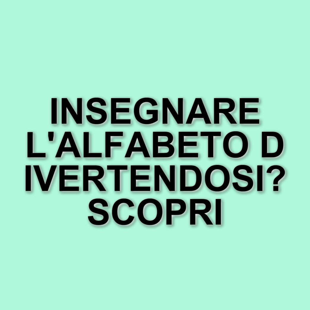 Strategie ludiche per insegnare l'alfabeto ai bambini: suggerimenti pratici per genitori