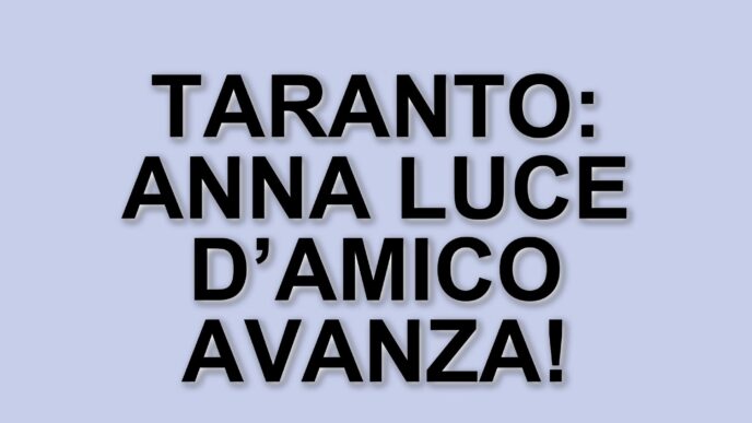Taranto si prepara a una nuova era politica con la candidatura di Anna Luce D’Amico