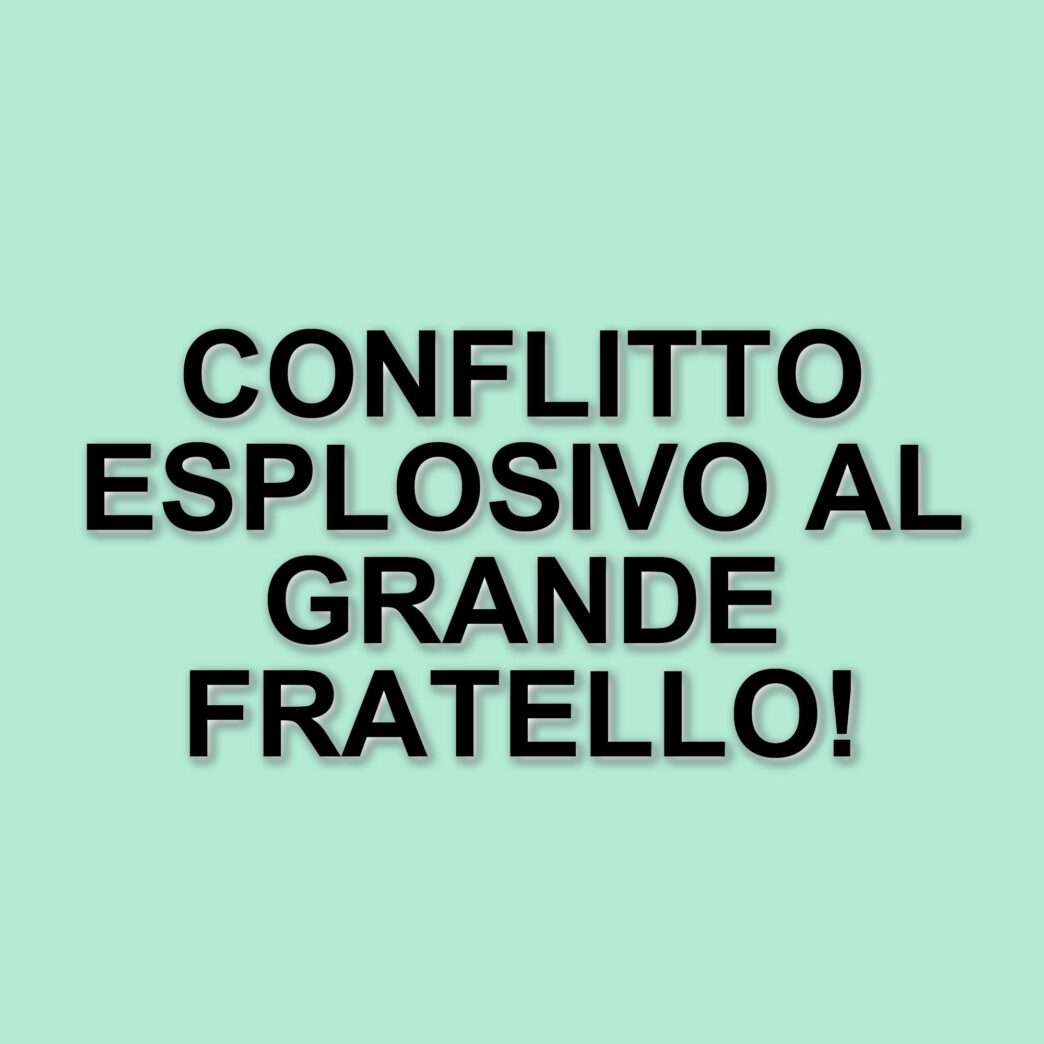 Scontro in diretta al Grande Fratello: Zeudi Di Palma e Lorenzo Spolverato ai ferri corti