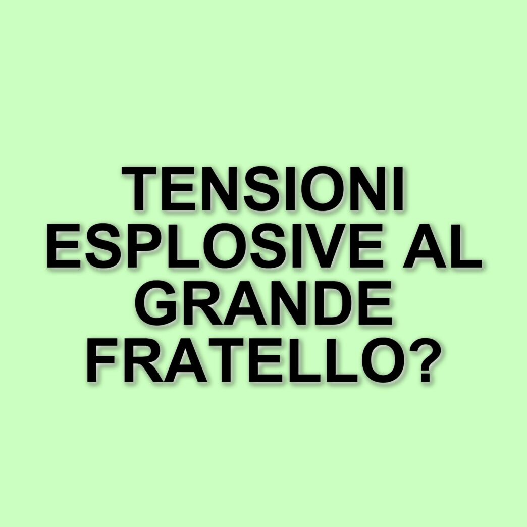Grande Fratello: tensioni e polemiche tra Zeudi Di Palma e Lorenzo Spolverato a pochi giorni dalla finale