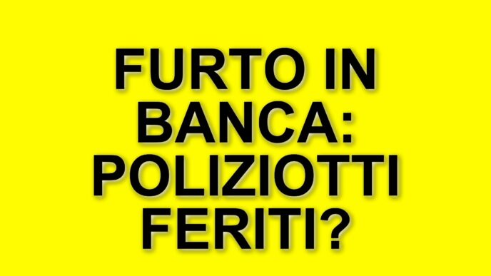 Tentativo di furto in banca a Caserta: due poliziotti feriti in inseguimento