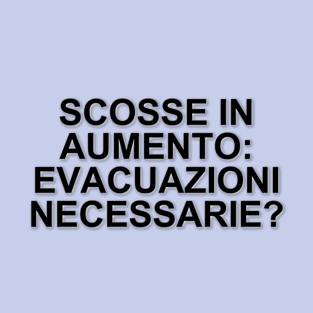 Terremoto a Catanzaro: scosse sismiche in aumento e evacuazioni in corso