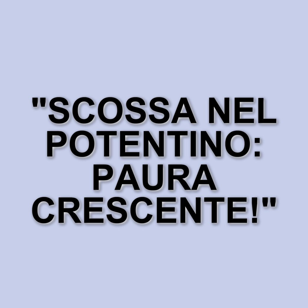 Terremoto nel Potentino: scossa avvertita in diverse città, paura tra la popolazione