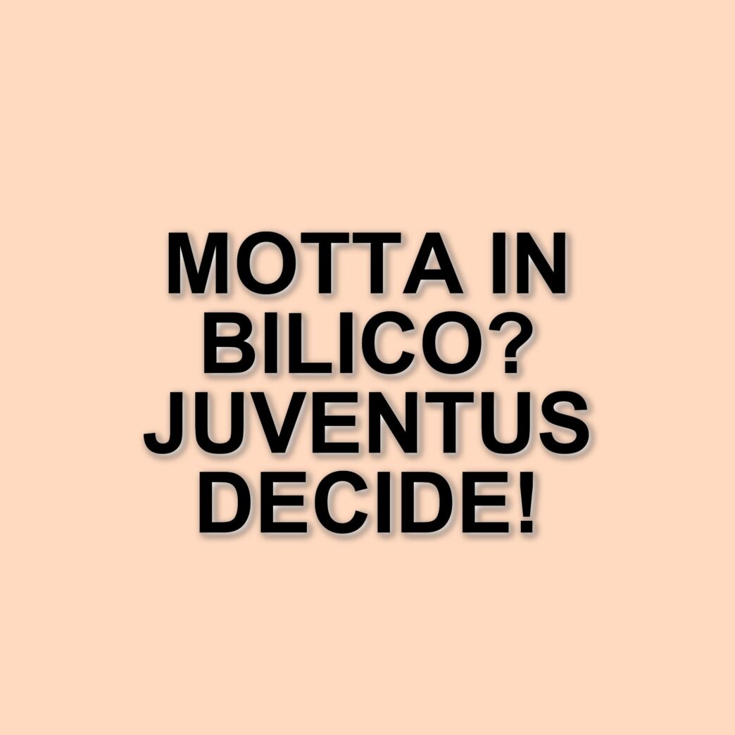 Thiago Motta a rischio esonero: la Juventus valuta il futuro dell'allenatore