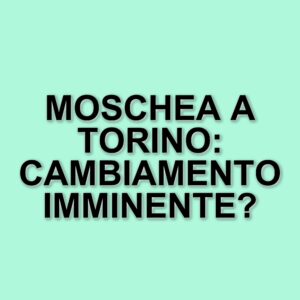 Torino si prepara alla prima moschea ufficiale: un progetto da 17 milioni di euro nel quartiere Aurora