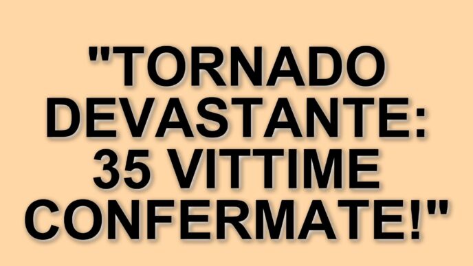Tornado negli Stati Uniti: 35 vittime e danni devastanti, oltre 50 milioni di persone a rischio