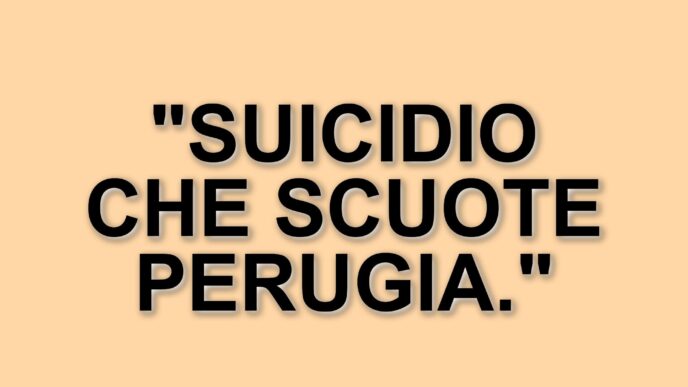 Tragedia a Perugia: il suicidio di Andrea Prospero e le tensioni internazionali