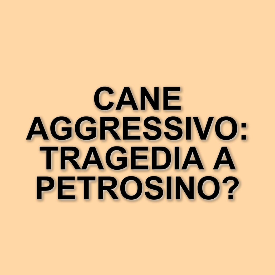 Tragico attacco di un cane a Petrosino: muore Erina Licari, 62 anni