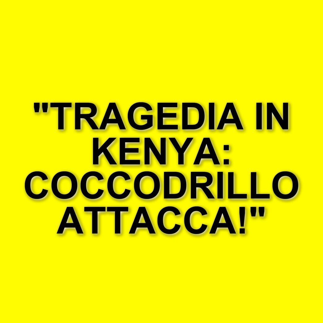 Tragico attacco di un coccodrillo del Nilo: un ragazzo di 16 anni perde la vita in Kenya