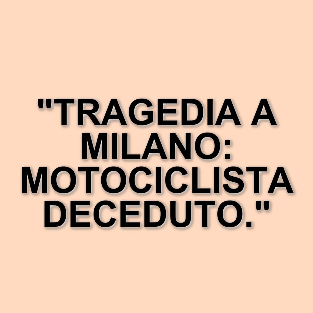 Tragico incidente a Milano: muore un motociclista in uno scontro con una navetta aeroportuale