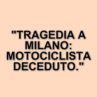 Tragico incidente a Milano: muore un motociclista in uno scontro con una navetta aeroportuale