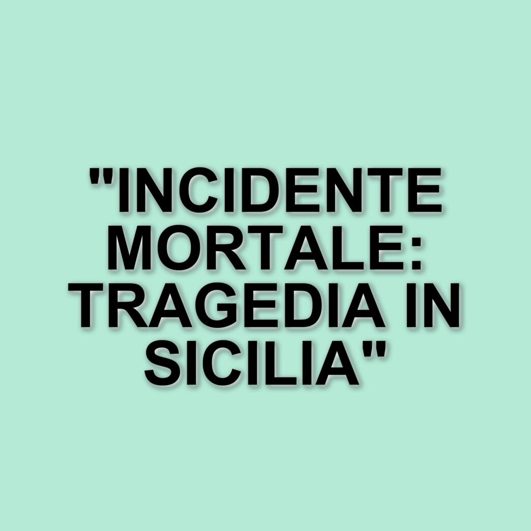 Tragico incidente stradale in Sicilia: tre morti e cinque feriti lungo la statale 194