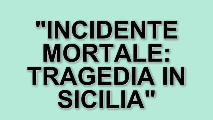 Tragico incidente stradale in Sicilia: tre morti e cinque feriti lungo la statale 194