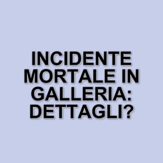 Tragico incidente stradale in galleria: due morti e cinque feriti nel Comasco