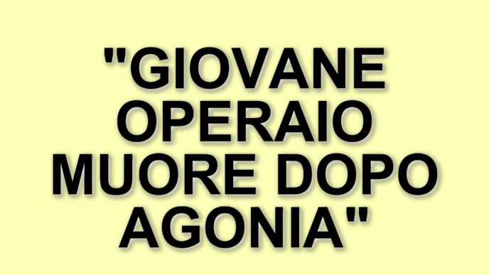 Tragico incidente sul lavoro a Terni: muore un giovane operaio dopo sei giorni di agonia