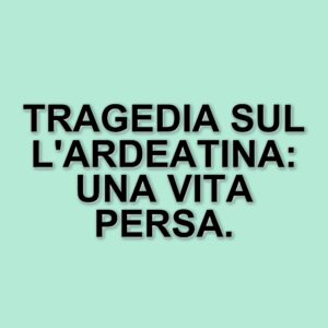 Tragico incidente sull'Ardeatina: Didina Toma, 56 anni, perde la vita travolta da un'auto