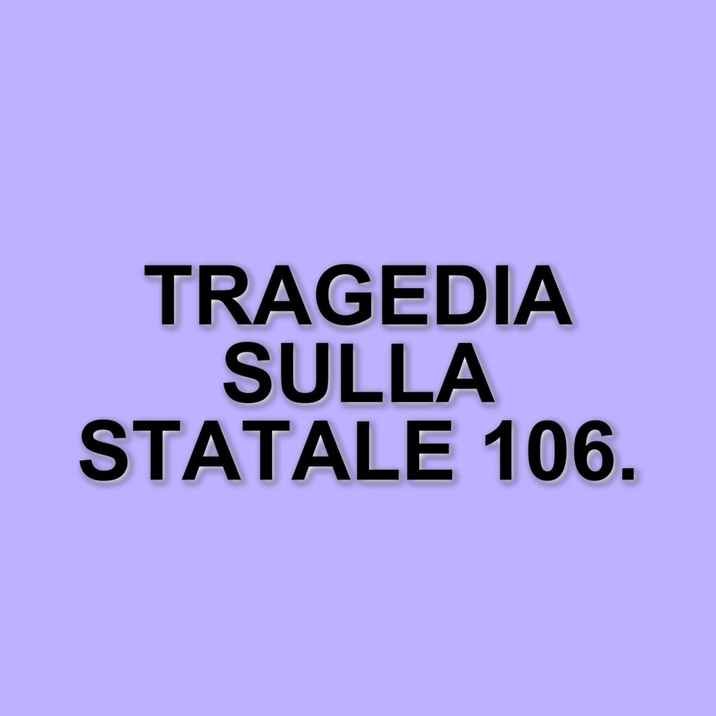 Tragico incidente sulla Statale 106 Jonica: un morto e un ferito a Villapiana