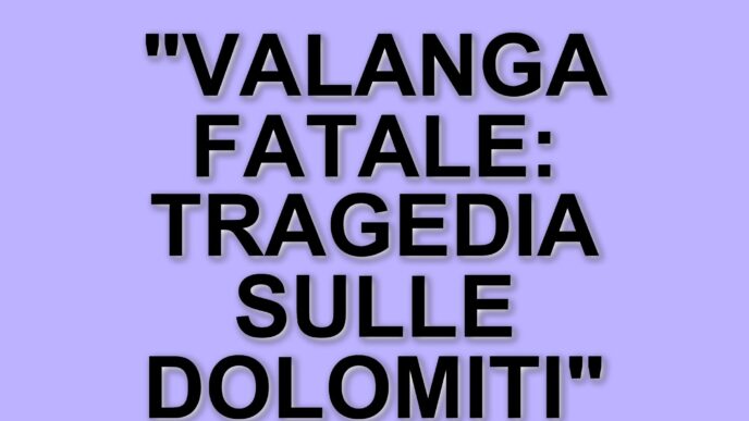 Tragico incidente sulle Dolomiti: due scialpinisti perdono la vita travolti da una valanga