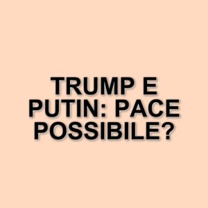 Trump annuncia colloqui con Putin: un passo verso la risoluzione del conflitto