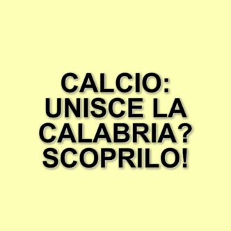 Un campione di serie a in calabria: il calcio che unisce una comunità