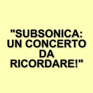 Un concerto indimenticabile: il guasto della tastiera dei Subsonica al Vox di Nonantola