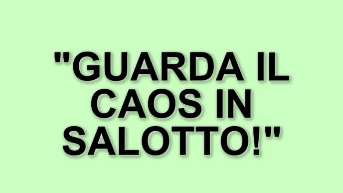 Un disastro in salotto: il video virale di una mamma e il suo bimbo di due anni