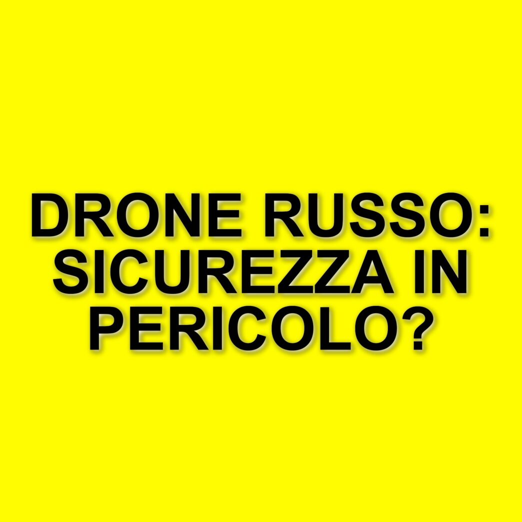Sorvolo di un drone russo sul Lago Maggiore: allerta per la sicurezza nazionale