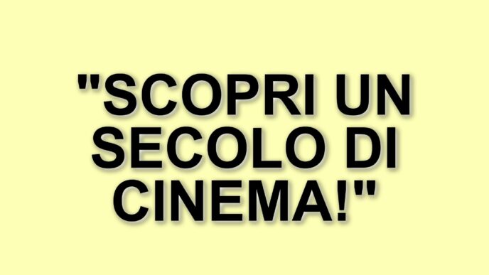 Un secolo di cinema italiano: il docu-film "100 di questi anni" celebra l'Istituto Luce