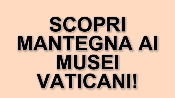 Una scoperta straordinaria: una deposizione di Mantegna inedita esposta ai Musei Vaticani