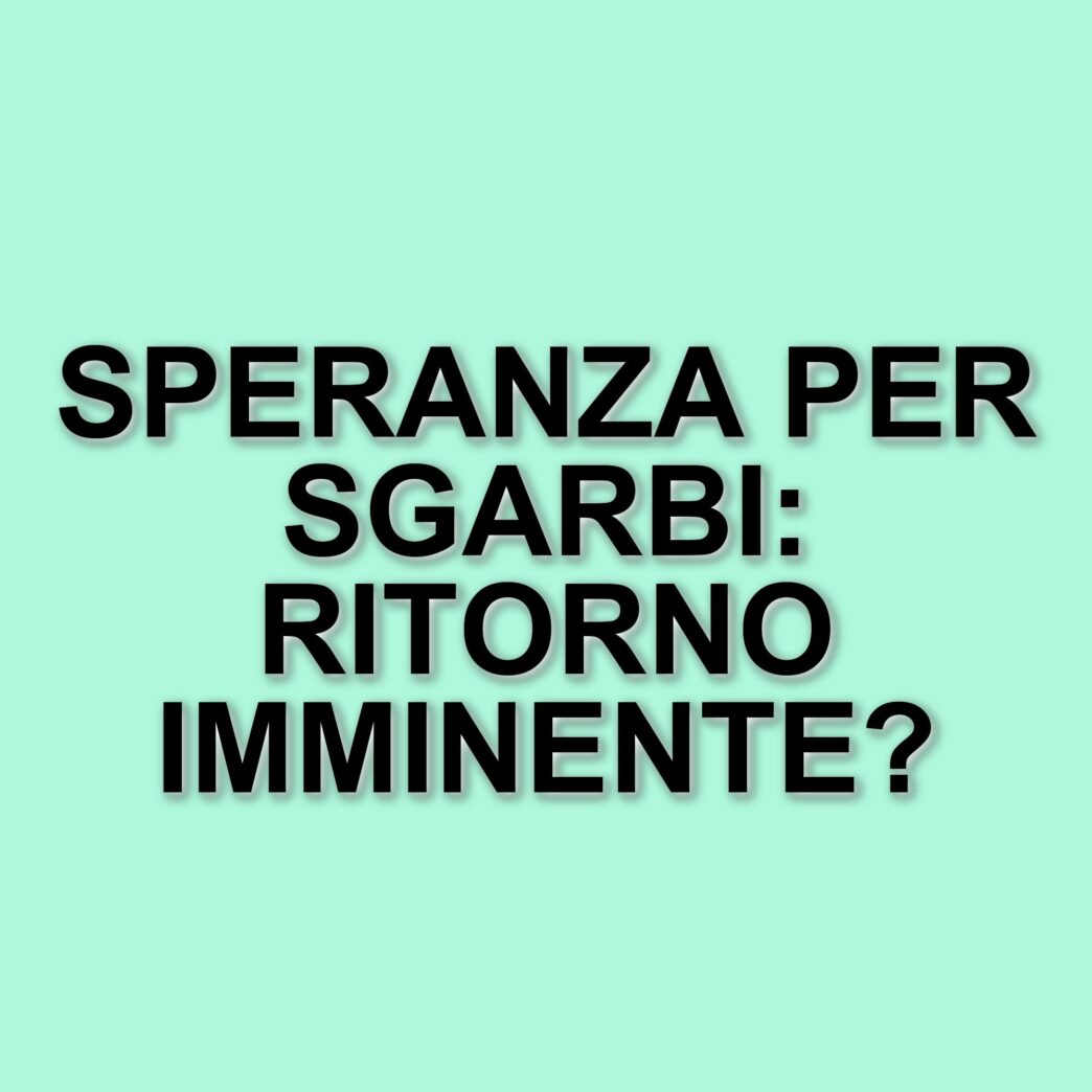 Lettera di incoraggiamento a Vittorio Sgarbi: Pierluigi Diaco si fa portavoce del pubblico
