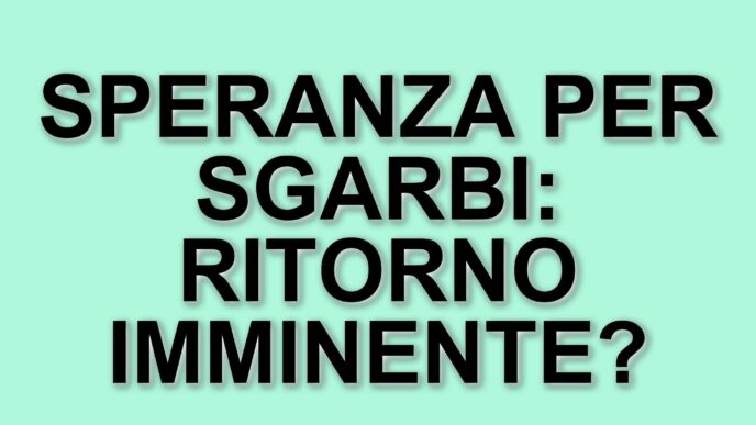 Lettera di incoraggiamento a Vittorio Sgarbi: Pierluigi Diaco si fa portavoce del pubblico