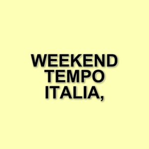 Weekend di bel tempo in Italia, ma in arrivo temporali e piogge intense