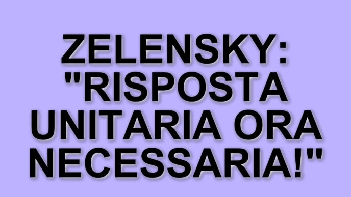 Zelensky denuncia l'intensificarsi dei bombardamenti russi e chiede una risposta unitaria
