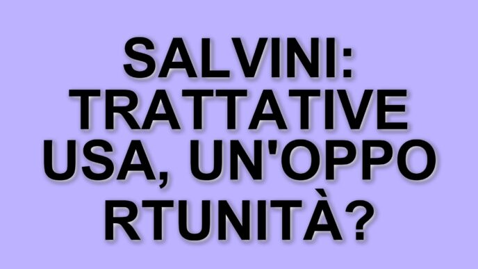 La lega propone trattative dirette con trump sui dazi: la posizione di Isabella Tovaglieri